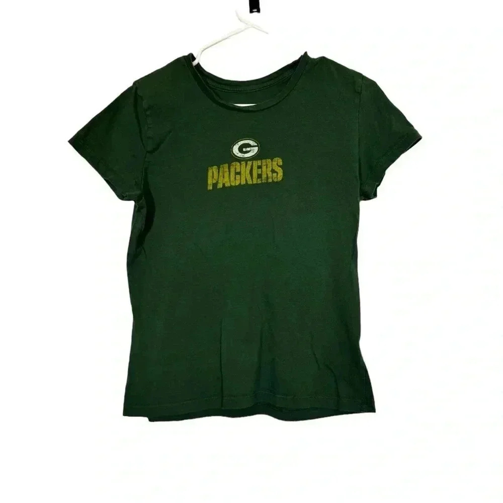 NFL Team Apparel Women's Green Bay Packers Size Large Short Sleeve Shirt